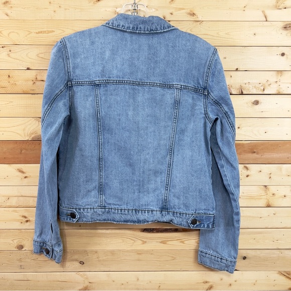 STS BLUE Light Wash Colbey Fitted 100% Cotton Denim Jean Women Jacket size M - Picture 6 of 13